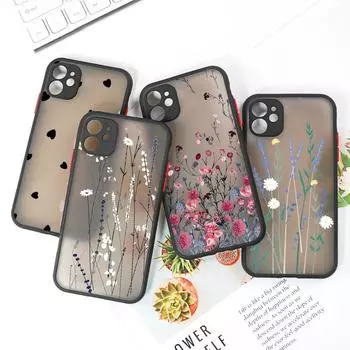 Прозрачные матовые чехлы для телефонов Iphone 11 13 12 14 Pro Max 12 Mini 7 8 Plus X Xs Max Xr Se 2022 2020 Iphone11 силиконовый чехол-бампер For iPhone 11