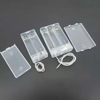 Прозрачный 2/3 Solt AA 3V 4,5V чехол-держатель для батареи с переключателем Чехол-держатель для батареи AA с переключателем q1 2 AA