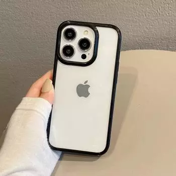 Прозрачный чехол-бампер ярких цветов для iPhone 15 14 13 Mini 12 11 Pro Max XR XS X 7 8 Plus SE3, мягкая противоударная задняя крышка For iPhone12 Mini