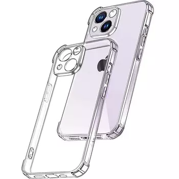 Прозрачный чехол для iPhone 14 Plus 13 Pro Max, толстый противоударный мягкий силиконовый чехол для iPhone 14 Pro Max 13 Mini 14 Pro 12 Pro For iPhone 13 Mini прозрачный