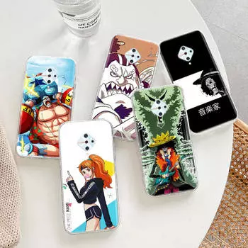 Прозрачный чехол для Samsung A04 A14 A23 A34 A54 M23 M33 M52 M53 Realme Narzo 50 50I 50a Prime C35 C55 C30S 10 9 Pro D-39 One Piece Anime Tecno Spark GO 2022 эбеновый