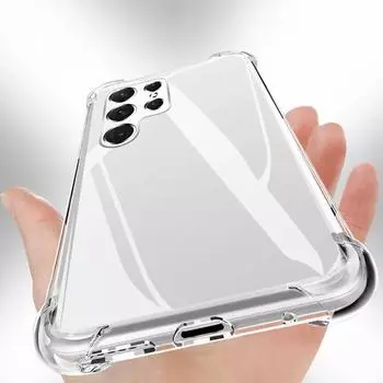 Прозрачный чехол для телефона Samsung Galaxy S24 S22 S23 Ultra S21 S20 Fe S10 Plus A52 A52S A25 A53 A72 A54 A34 противоударный силиконовый чехол For Galaxy S10