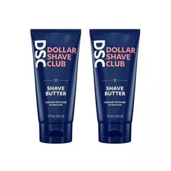 Прозрачный крем для бритья, гель-заменитель для Dollar Shave Club Butter, разработанный с скользящим эффектом для устойчивых к ударам волос, 2 шт. в упаковке, синий