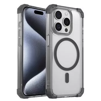 Прозрачный магнитный абсорбирующий бампер для iPhone 15 14 13 12 11 ProMax Plus защитный чехол для беспроводной зарядки полная защита крышка iPhone 15 Pro Max