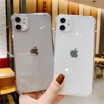 Прозрачный защитный чехол от падений для iPhone 15 Pro Max с точными вырезами iPhone 5
