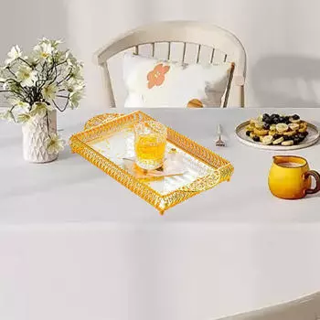 Прямоугольный поднос для столовой и развлекательных мероприятий 25x43.5x4cm