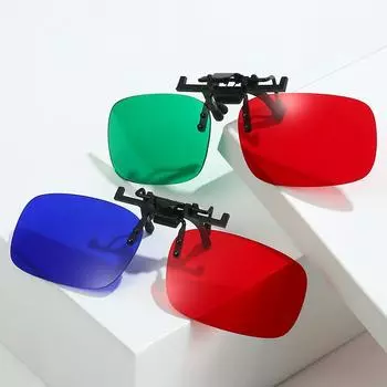 Прямые продажи красных и синих 3D-зажимов для очков, программного обеспечения для обучения амблиопии, специальных красных и синих 3D-зажимов для коррекции косоглазия