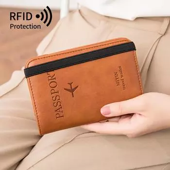 Прямые продажи, новый чехол для паспорта, RFID, простая многофункциональная сумка для удостоверения личности, портативная дорожная женская ультратонкая обложка для паспорта