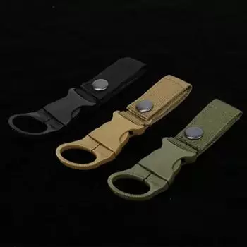 Пряжка для бутылки с водой на открытом воздухе, тактическая подвесная пряжка, портативная, подходит для кемпинга на открытом воздухе, пешего туризма