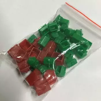 Ps Monopoly Game Chess House Hostel Supplement Pack Of Chess Game Accessories Red Green About 25G
