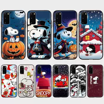 PT77 Cartoon Snoopy Case for OPPO Reno 8 6 5 4 Pro Find X3 A17 A31 A38 A40 A53 A54 A55 A74 A76 A78 A77 A80 A94 A95 A96 Lite Black Sofe Cover OPPO Reno 4 Lite олений