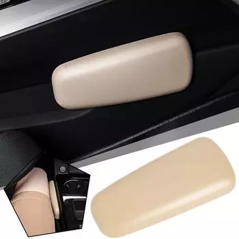 Pu Leather Car Knee Rest Pad Interior Auto Armrest Pad For Door Central Console Side Protective Pad Memory Foam Soft Relax A0z6