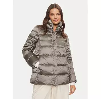 Пуховик Geox Anylla W4626A T3154 F6228 серый Regular Fit EU 44