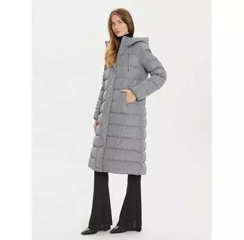 Пуховик Geox Anylla W4628E T3144 F1787 серый Regular Fit EU 38