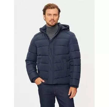 Пуховик Geox Leitan M4628C T3144 F4545 синий Regular Fit 52