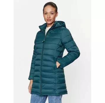 Пуховик Pepe Jeans Maddie Long PL402252 зеленый Regular Fit M