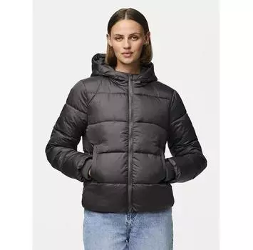 Пуховик Pieces 17115626 серый Regular Fit M