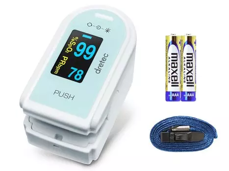 пульсоксиметр dretec blue OX-101