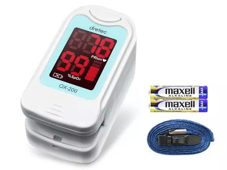 пульсоксиметр dretec blue OX-200 синий