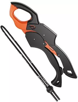 Pullther Fish Grip Fishing Fish Grip Ультралегкий водонепроницаемый захват для ловли рыбы с высокой грузоподъемностью 45 кг Управление одной рукой для ловли рыбы Blue Fish Big Fish Высокопрочная веревка оранжевый