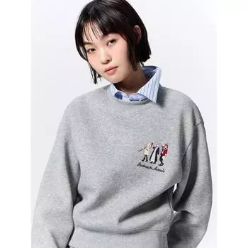 Пуловер Gu By Uniqlo Frieren Beyond Journey S End 03 GRAY/S