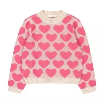 Пуловер Hazzys Kids Big Heart Huw12kr54m Pk 100