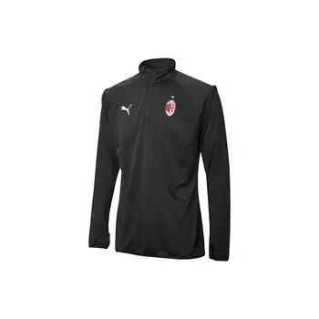 Puma AC Milan Soccer Sport Толстовка с воротником-стойкой и воротником-стойкой Куртка мужская Верхняя одежда Черный 758636-02