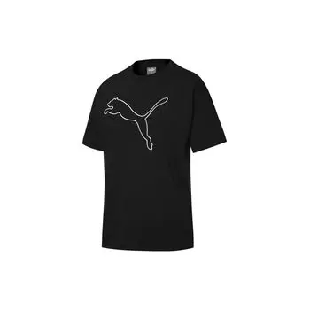 Puma Футболка с коротким рукавом и принтом американского ретро-логотипа, женская, черная 845964-01 S