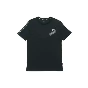 Puma Футболка с коротким рукавом и круглым вырезом, мужская, черная, 586349-01 M