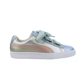 Puma Basket Heart Bauble FM Серебряные женские кроссовки 364809-01 38