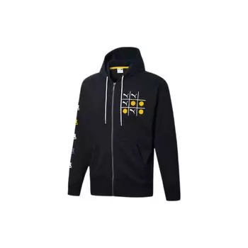 Puma Повседневная куртка с капюшоном с принтом Мужская верхняя одежда Черный 530160-01 L