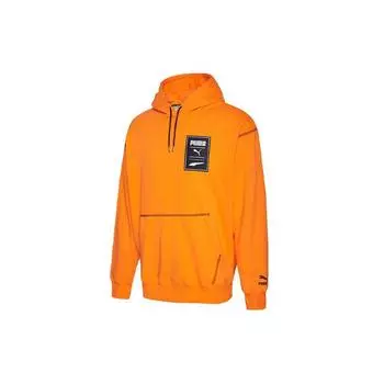 Мужская толстовка с капюшоном Puma Casual Printed, ярко-оранжевая 597886-80 S