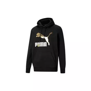 Puma Мужская толстовка с капюшоном Classics Metallic Logo Print Black 531370-01 S