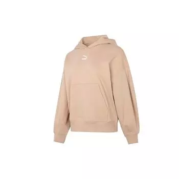 Puma Классические женские толстовки с капюшоном большого размера цвета хаки 673576-89 M