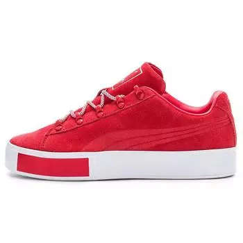 Puma Daily Paper x Court Platform High Risk Red Мужские кроссовки Белые 363266-01