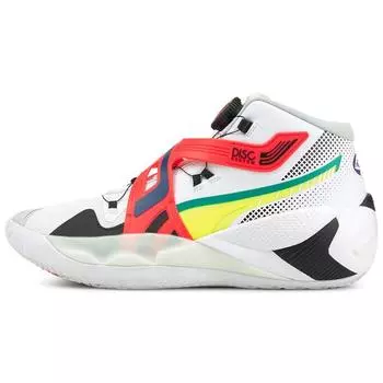 Puma Disc Rebirth Белые мульти-мужские кроссовки Yellow-Alert 193934-01 42.5