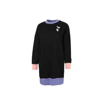 Puma Платье с длинными рукавами Downtown Graphic Crew, женское платье, черное 531436-01 M
