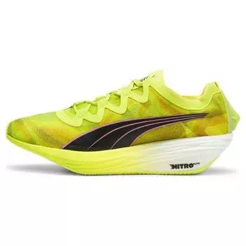 Puma Fast-FWD Nitro Elite Lime Powder Черные мужские кроссовки Green Poison-Pink 380086-01 40.5
