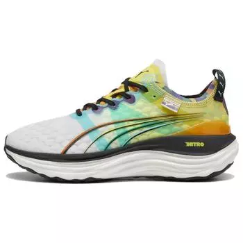 Puma ForeverRun Nitro Love Marathon Женские кроссовки White Court-Yellow Black 380100-01 36