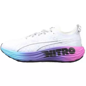 Puma ForeverRun Nitro Sunset - Мужские кроссовки белые Luminous-Blue Electric-Orchid 380007-02 45