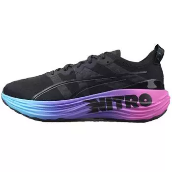 Puma ForeverRun Nitro Sunset - Мужские кроссовки черные Luminous-Blue Electric-Orchid 380007-01 41