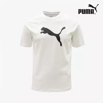 Puma Галерея Puma Team Rise Logo Jersey Круглый вырез с коротким рукавом Хлопковая футболка 100
