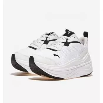 Puma Galleria Puma Unisex Running Shoe Soft Ride Stacked Clean Workout white/240