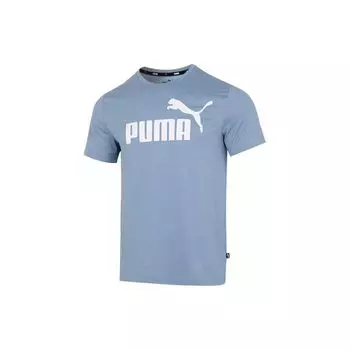 Puma Футболка с коротким рукавом для фитнеса и тренировок с буквенным принтом, мужская, синяя 675711-20 L