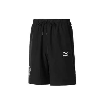 Puma Свободные дышащие спортивные шорты на шнуровке с логотипом Мужские шорты черные 682348-01 L