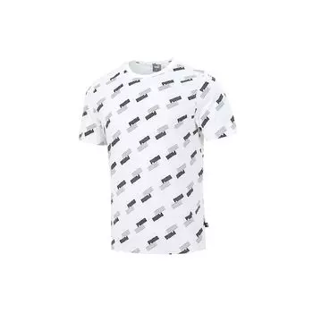 Puma Logo Print Breathable T-Shirt Men Tops White 846430-02