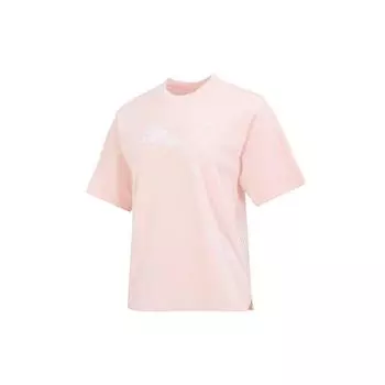 Puma Футболка с коротким рукавом и принтом логотипа, женская, свободная, розовая, 676650-66 M