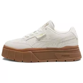 Puma Mayze Stack Soft Winter - Женские кроссовки Warm White Gum кремовые 393065-01 41