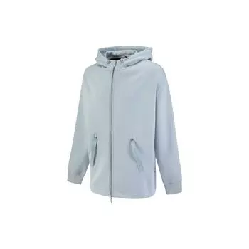PUMA MMQ Series Solid Zip Hooded Knit Jacket Unisex Jackets Blue 536597-80 XS