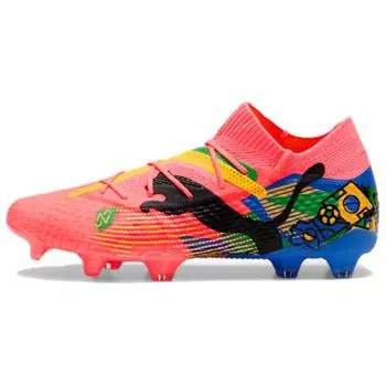 Пума Неймар-младший. Мужские кроссовки x Future 7 Ultimate FG AG Copa Amrica Pack Pink Sunset-Glow Black 107839-01 41